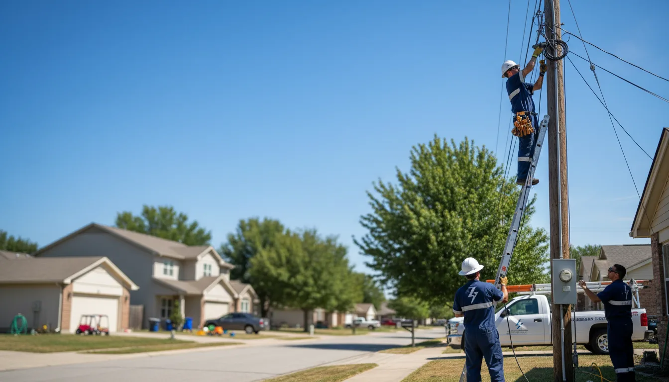Residential electrician providing installation services in Burson, CA